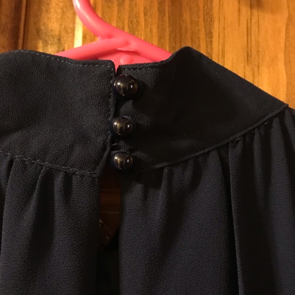 Halter Neck Navy ModCloth Dress - Picture 4 of 5